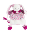 Doudou et Compagnie Marionnette Lapin Cerise - 28 cm